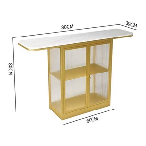 Armoire de rangement murale minimaliste moderne en <span class=keywords><strong>fer</strong></span> <span class=keywords><strong>forgé</strong></span> avec côtés décoratifs pour entrée, couloir, hall - Product Image 6