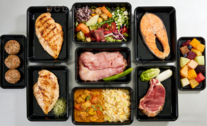 Bac de présentation en plastique noir brillant pour charcuterie et viande, bac alimentaire en plastique blanc pour comptoir de <span class=keywords><strong>boucherie</strong></span> et supermarché - Product Image 2
