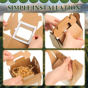 Scatole Regalo a Forma di <span class=keywords><strong>Pulcino</strong></span> per Pasqua, Scatole Pieghevoli a Tema Fattoria, Decorazioni per Feste di Compleanno e Adozione di Pulcini - Product Image 6