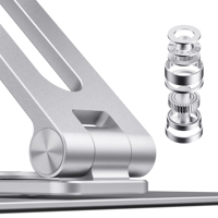 Support pour ordinateur portable pliable en aluminium Boneruy, hauteur et angle réglables, fonction de refroidissement, modèle L02, 28x23.5x5cm