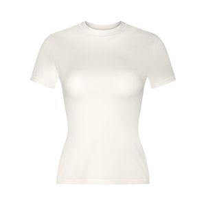 Sky <strong>blue</strong> Women's Summer T-shirt High Quality Custom Embroidery Women's <strong>Crop</strong> <strong>tops</strong> Slim fit t shirt - Product Image 3