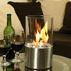 Table de foyer ronde autoportante <span class=keywords><strong>en</strong></span> métal pour intérieur, mini foyer d'appoint <span class=keywords><strong>en</strong></span> verre à éthanol/bioéthanol pour salon - Product Image 4