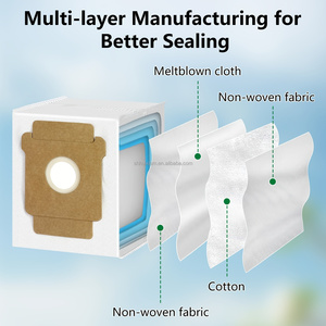 Brosse principale, filtre HEPA, brosse latérale, sac à poussière, chiffon de nettoyage, pièces de rechange compatibles avec les aspirateurs robotiques iRobot <span class=keywords><strong>Roomba</strong></span> 505 <span class=keywords><strong>Combo</strong></span> et 405 <span class=keywords><strong>Combo</strong></span> - Product Image 6