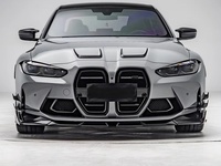 Kit de mise à niveau du pare-chocs avant pour BMW M3 G80 G81 M4 G82 G83 2021+ – Prises d'air avant en fibre de carbone sèche style SQ