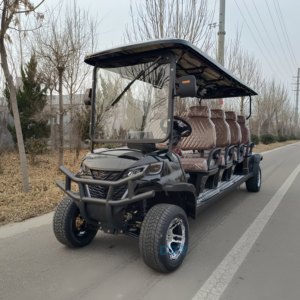 Nuovo Golf Cart Elettrico Fuoristrada 7-8 Posti in Metallo e Plastica Batteria 48V Velocità 30-50km/h Autonomia 90km Veicolo per Caccia Novità - Product Image 3