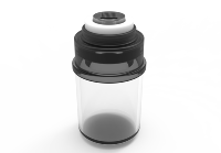 Flacon portable vide pour sérum capillaire, capuchon de derma stamp à micro-aiguilles en silicone non invasif de 0,25 mm et 0,3 mm pour les soins capillaires à domicile