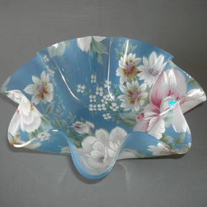 Cuenco decorativo artístico de resina, ideal para la decoración de mesas de centro, con un moderno patrón de colores abstractos, hecho a mano con gran belleza. - Product Image 1