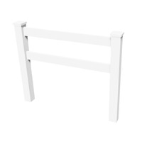 Valla de PVC para caballos de fácil instalación: paneles ligeros, configuración rápida para granjas pequeñas