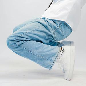 กางเกงยีนส์ขายาวสำหรับผู้ชายกางเกงผ้าฝ้ายแบบลำลองใส่สบายใส่ได้ทั้งชายและหญิง - Product Image 1