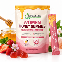 Gummies de soutien immunitaire au miel pour femmes, marque privée OEM, avec vitamines B12, B6 et zinc, pour un soutien antioxydant quotidien