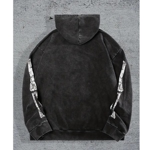 Sudadera con Estampado de Esqueleto de Moda Urbana 2025, Lavado Ácido, Personalización y Venta al por Mayor Disponibles Basado en las Imágenes - Product Image 2