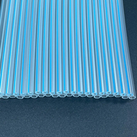 Tubes médicaux jetables en plastique double, personnalisés, à vente chaude, avec ligne bleue radiopacique, tube en PVC transparent pour fournitures médicales