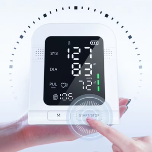 مراقبة ضغط الدم في الذراع العلوي من الدرجة الطبية قياس زر واحد لكبار السن - Product Image 1