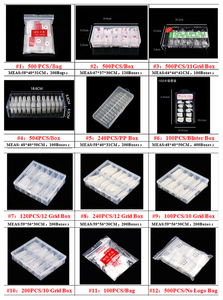 SunelPort Manucure et pédicure, couvre-<span class=keywords><strong>ongles</strong></span> carrés, boîte de 100 pièces, longueur courte, motif ciel étoilé, blanc porcelaine transparent, ABS - Product Image 4