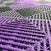 Dalles de sol de garage en PP ventilées et emboîtables avec structure de drainage pour les zones de lavage de voitures et les studios de detailing