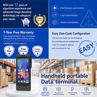 Terminal POS PDA Genggam YUANAIDC 5.5 Inci 4G Android 14 untuk Logistik Gudang, Baterai 5050mAh, WiFi, Bluetooth, USB