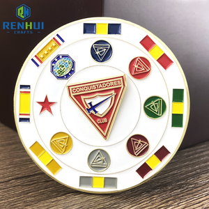 หมุดหมวกป้าย3D โลหะสีเงินทองแบรนด์3D โลโก้ตามสั่ง - Product Image 2