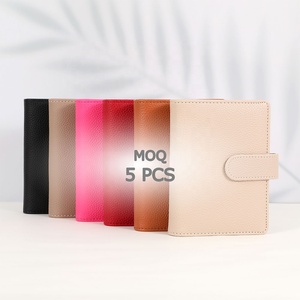 Yihe Tốt Nhất Bán A7 <span class=keywords><strong>Mini</strong></span> Ngân Sách Chất Kết Dính Ví 6 Vàng Nhẫn Pebble Da Với Fly Lá-Văn Phòng Quà Tặng - Product Image 1