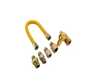Connettore del contatore del <span class=keywords><strong>Gas</strong></span> <span class=keywords><strong>flessibile</strong></span> del tubo <span class=keywords><strong>flessibile</strong></span> in <span class=keywords><strong>acciaio</strong></span> inossidabile di alta qualità - Product Image 2