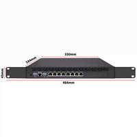 BKHD C246 1U 网络服务器 8 LAN 2.5G Intel I226V LGA1151 i3 i5 i7 Xeon 10G SFP+ 防火墙设备