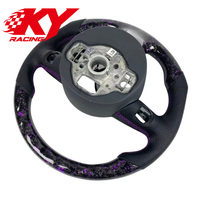 Volant de direction en fibre de carbone forgée de style sportif personnalisé pour Audi B9 RS3 RS4 S3 S4 S5 S6 A3 A4 A5 A6 A7 A8 Q5 Q7 SQ5, intérieur de voiture