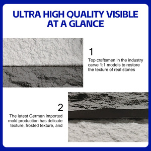 Nhà sản xuất cung cấp PU đá tường ốp Pu nấm đá Slate cho bên ngoài bức tường trang trí trang trí - Product Image 6