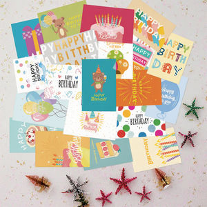 Biglietto <span class=keywords><strong>di</strong></span> <span class=keywords><strong>Auguri</strong></span> Personalizzato per <span class=keywords><strong>Compleanno</strong></span> con Buste, Design Personalizzato, Set <span class=keywords><strong>di</strong></span> Cartoline in Scatola - Product Image 1
