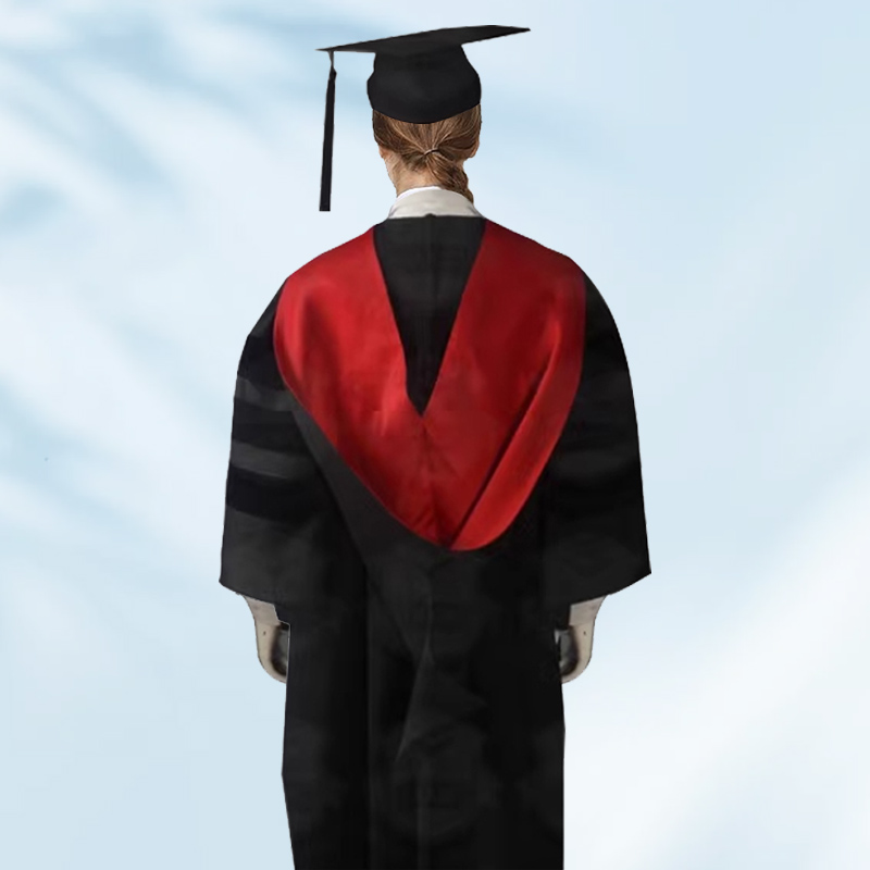 green emerald velvet dress Harvard University Doctoral Gown, Tam & Hood Package