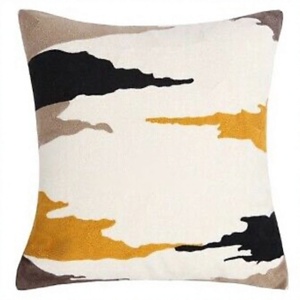 Wool Handmade Kashmiri Embroidery Wool Chain <b>Stitched</b> Cushion Cover For Sofa Couch Living Room Hot Selling Product By ITHL - Product Image 1