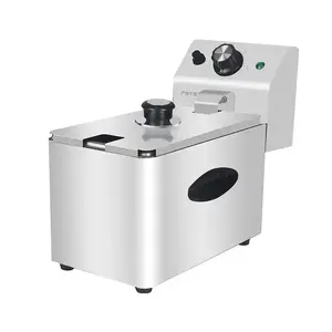 stainless single tank counter top electric commercial deep fryer electric deep fryer commercial for fast food restaurant