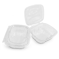 Boîte de rangement alimentaire rectangulaire empilable en PET transparente de qualité alimentaire avec couvercle pour snacks, nouilles, gâteaux, emballage personnalisé