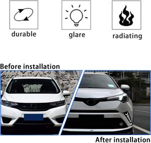 Feux diurnes à LED super lumineux adaptés pour <span class=keywords><strong>Toyota</strong></span> <span class=keywords><strong>CHR</strong></span> 2017 2018 2019 <span class=keywords><strong>2020</strong></span> clignotant antibrouillard modifié <span class=keywords><strong>accessoire</strong></span> Type d'avion - Product Image 5