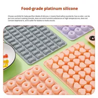 Moule en silicone pour mini-donuts, QQ, gelée, os, cœur, chocolat, biscuit, modèle pour boulangerie, approvisionnement direct d'usine