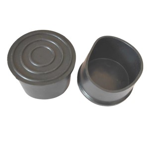 <b>Leg</b> Protection Pad Round Tube Sleeve Black PVC Non Slip For <b>Table</b> Chair Bed <b>Legs</b> - Product Image 1