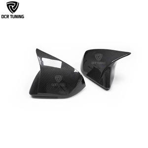Couvercle de miroir sec en fibre de carbone pour <span class=keywords><strong>Ford</strong></span> <span class=keywords><strong>Mustang</strong></span> 2014 +, version européenne de style M, boîtier de miroir de voiture - Product Image 4
