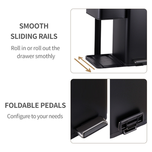 60L Tái Chế Bin Mềm Đóng Tái Chế Thùng Hộ Gia Đình Kim Loại <span class=keywords><strong>3</strong></span> Trong <span class=keywords><strong>1</strong></span> Thùng Rác Có Thể - Product Image 4