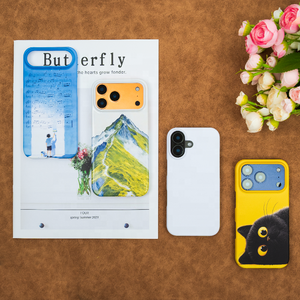 Custodie per iPhone 17 Pro Max Prosub all'ingrosso per sublimazione, personalizzabili con logo 3D, in PC rivestito, sottili, con chiusura a pulsante, vuote - Product Image 5