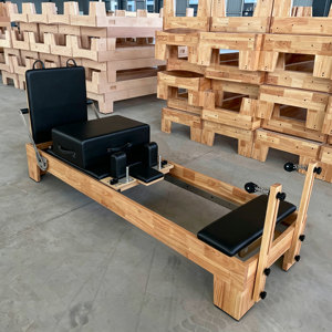 Reformer de Pilates de Madera de Caucho para Uso Doméstico y Comercial, Máquina Profesional de Pilates para Estudio - Product Image 1
