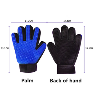 Guantes de aseo para mascotas, cepillo de baño para mascotas, Material TPR para perros, productos de limpieza y aseo para mascotas, limpieza de pelo para gatos - Product Image 4
