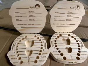 Caja para Dientes de Leche, Estilo Hada de los Dientes, en Inglés, Francés y Español, para Guardar y Coleccionar Dientes Perdidos de Niños y Bebés - Product Image 3