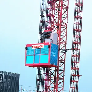Düşük maliyetli şantiye SC100 inşaat için malzeme kaldırma asansörü kaldırıcı
