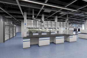 Tavolo Centrale per Laboratorio, Banco a Isola, Banco a Parete per Chimica, Fisica e Biotecnologie con Porta Reagenti - Product Image 6