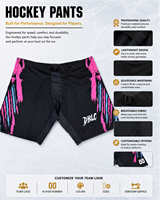 Pantalones de Hockey sobre Hielo Personalizados con Logotipo del Equipo, Pantalones Deportivos Resistentes para Uniformes de Juego