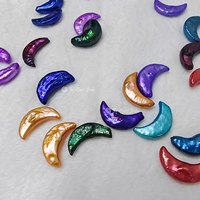 Perles baroques naturelles d'eau douce à l'éclat unique, multicolores, en forme de lune, 16 à 17 mm, accessoires faits à la main utilisés pour la fabrication de bijoux