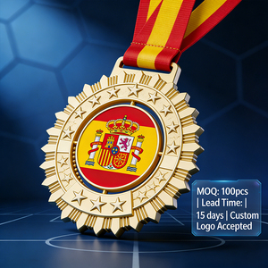 เห<span class=keywords><strong>ร</strong></span>ียญโลหะผสมสังกะสีทนทาน แบบเปล่า สำหรับงานกีฬาและเห<span class=keywords><strong>ร</strong></span>ียญที่<span class=keywords><strong>ร</strong></span>ะลึก งานโ<span class=keywords><strong>ร</strong></span>งเ<span class=keywords><strong>ร</strong></span>ียน งานรับปริญญา พร้อมริบบิ้น - Product Image 1