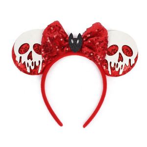 Diadema de Orejas de Mickey para Halloween, Accesorio Festivo y Espeluznante para Disfraces, con Lazo de Lentejuelas, Talla Única - Product Image 5