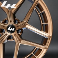 Rines de Aleación Forjados de una Pieza, 17-24 Pulgadas, Bronce Mate, Deportivos, Multirradio de 5 Brazos, Personalizados, PCD 5x112/5x120, Compatibles con BMW, Audi, Mercedes