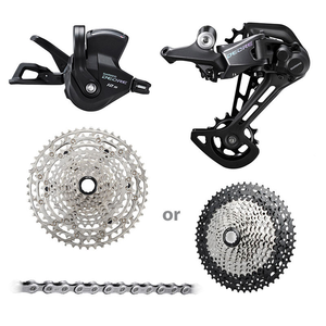 Grupo <span class=keywords><strong>SHIMANO</strong></span> <span class=keywords><strong>DEORE</strong></span> M6100 de 12 velocidades con cadena trasera de palanca de cambios MT510 soporte inferior y piñón de casete 11-50T 52T - Product Image 2