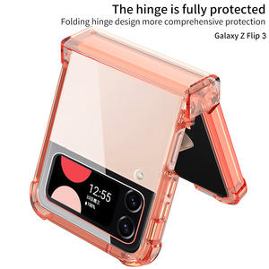 Zflip4 Phone Case <span class=keywords><strong>3</strong></span> Protector plegable, Airbag transparente personalizado Diseño de bisagra anticolisión - Product Image 4