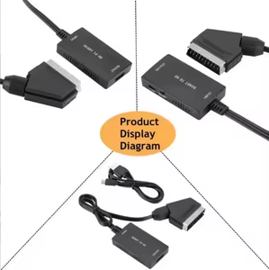 Câble de conversion d'adaptateur audio vidéo compatible Scart HD MI pour HDTV STB <span class=keywords><strong>VHS</strong></span> pour DVD <span class=keywords><strong>VHS</strong></span> DVD-STB HDTV - Product Image 5